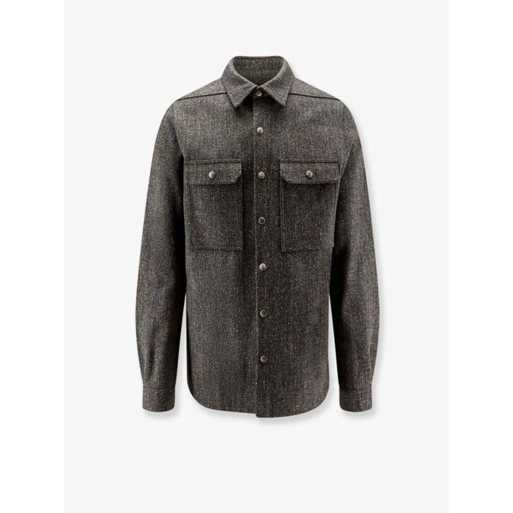 Rick Owens Men Wool Shirt